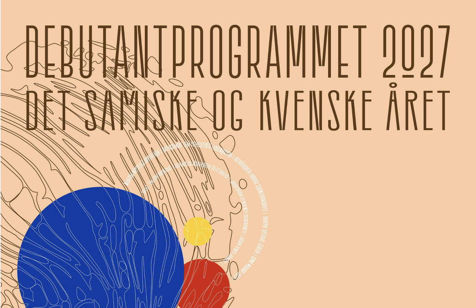 Grafisk plakat for debutantprogrammet 2027