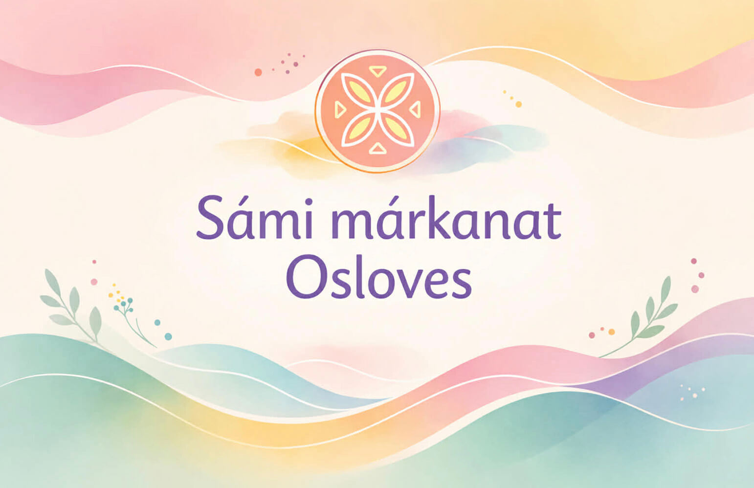 Grafisk plakat for Sámi márkanat Osloves